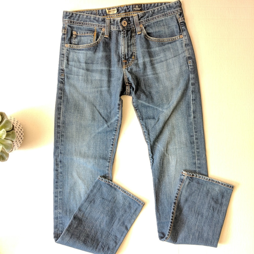 Mens AG The Matchbox Slim Straight Jeans 445 - Picture 6 of 7